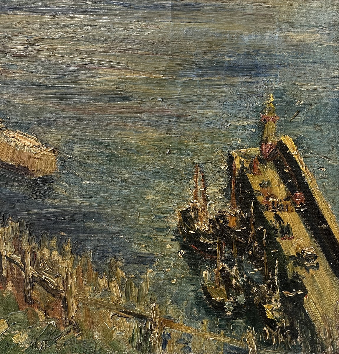 20th Century French School, Post-impressionist, Illegible Signature, Landscape-photo-2