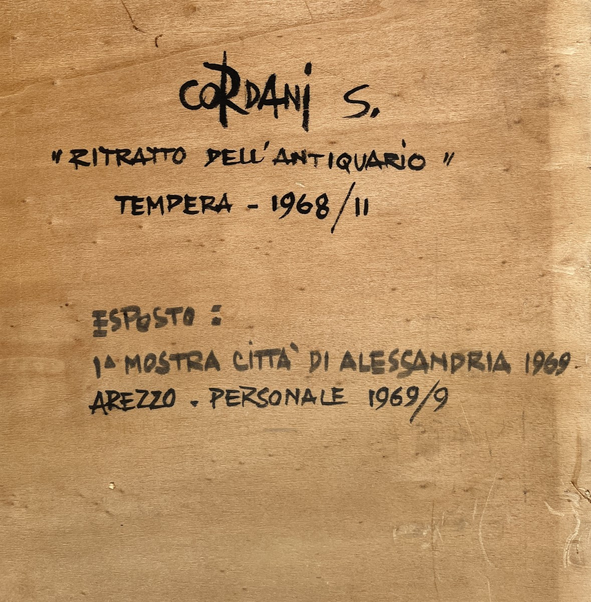Sereno Cordani (Pozzaglio, Italie, 1919 - Cremona, Italie, 1985) Portrait De l'Antiquaire, 1968-photo-8