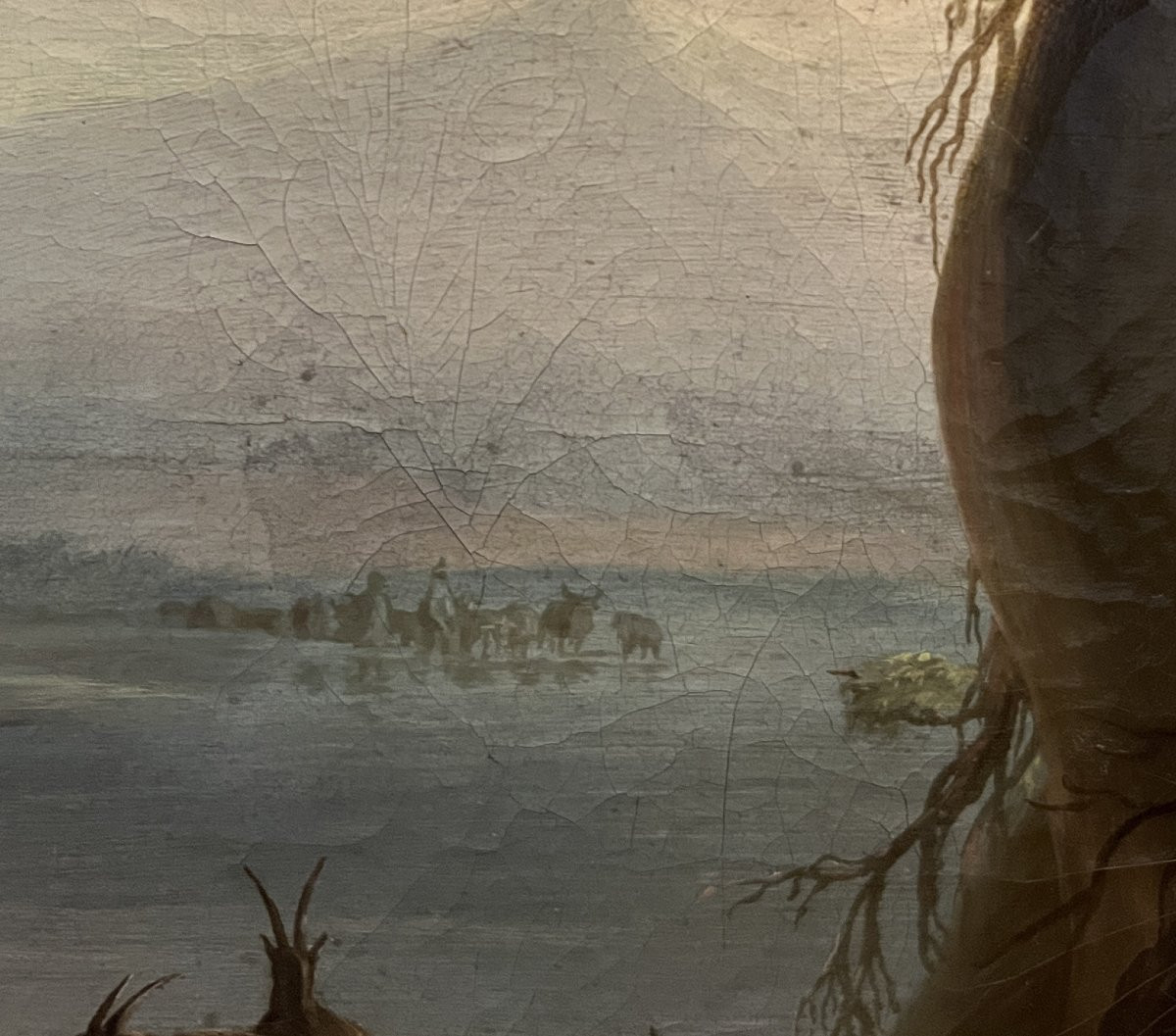 École Nordique au début du XIXe siècle, Paysage avec des bergers et troupeaux-photo-3