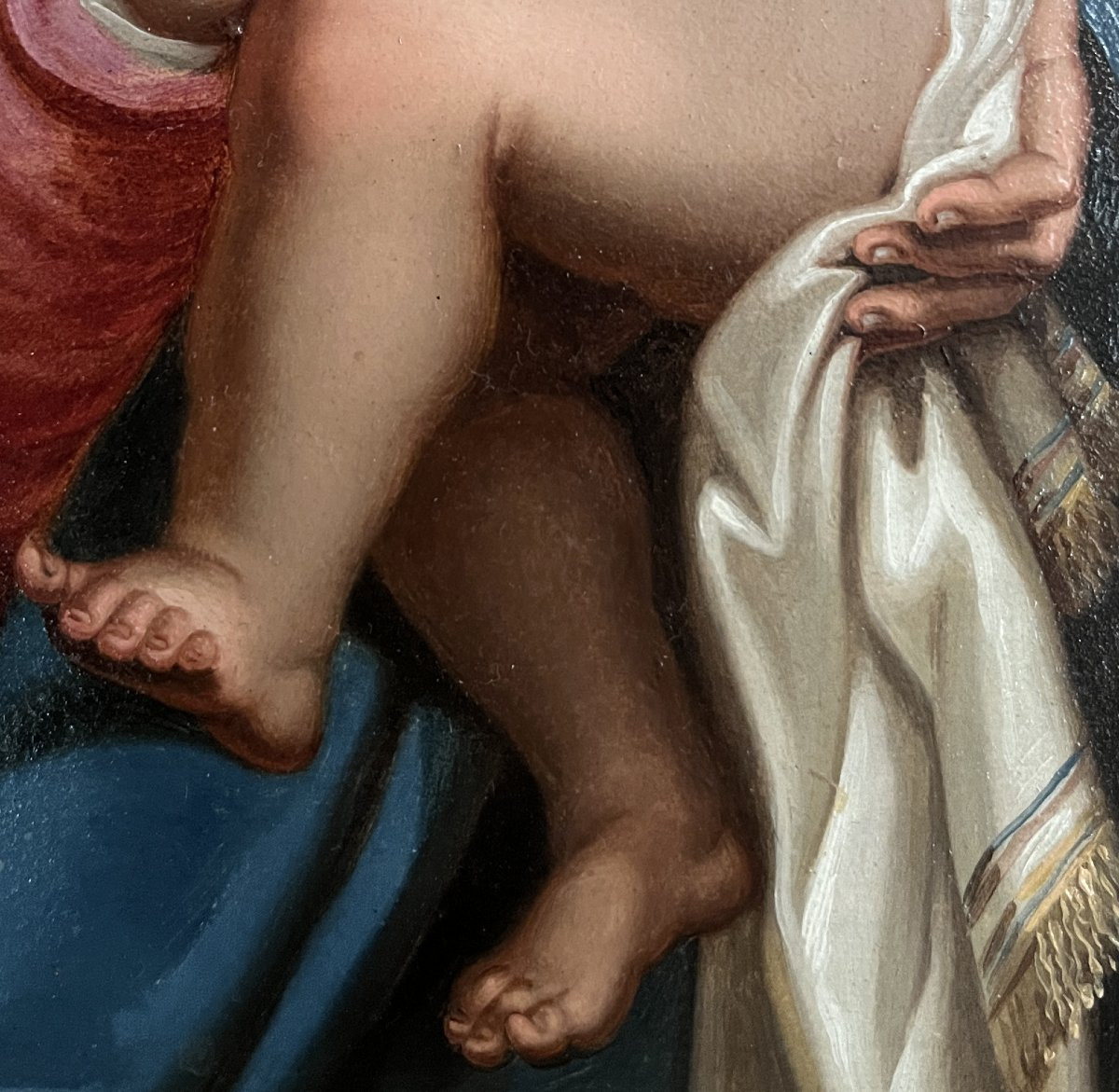 École italienne du début du XIXe siècle (d'après G.B. Sassoferrato), Vierge à l'Enfant-photo-4