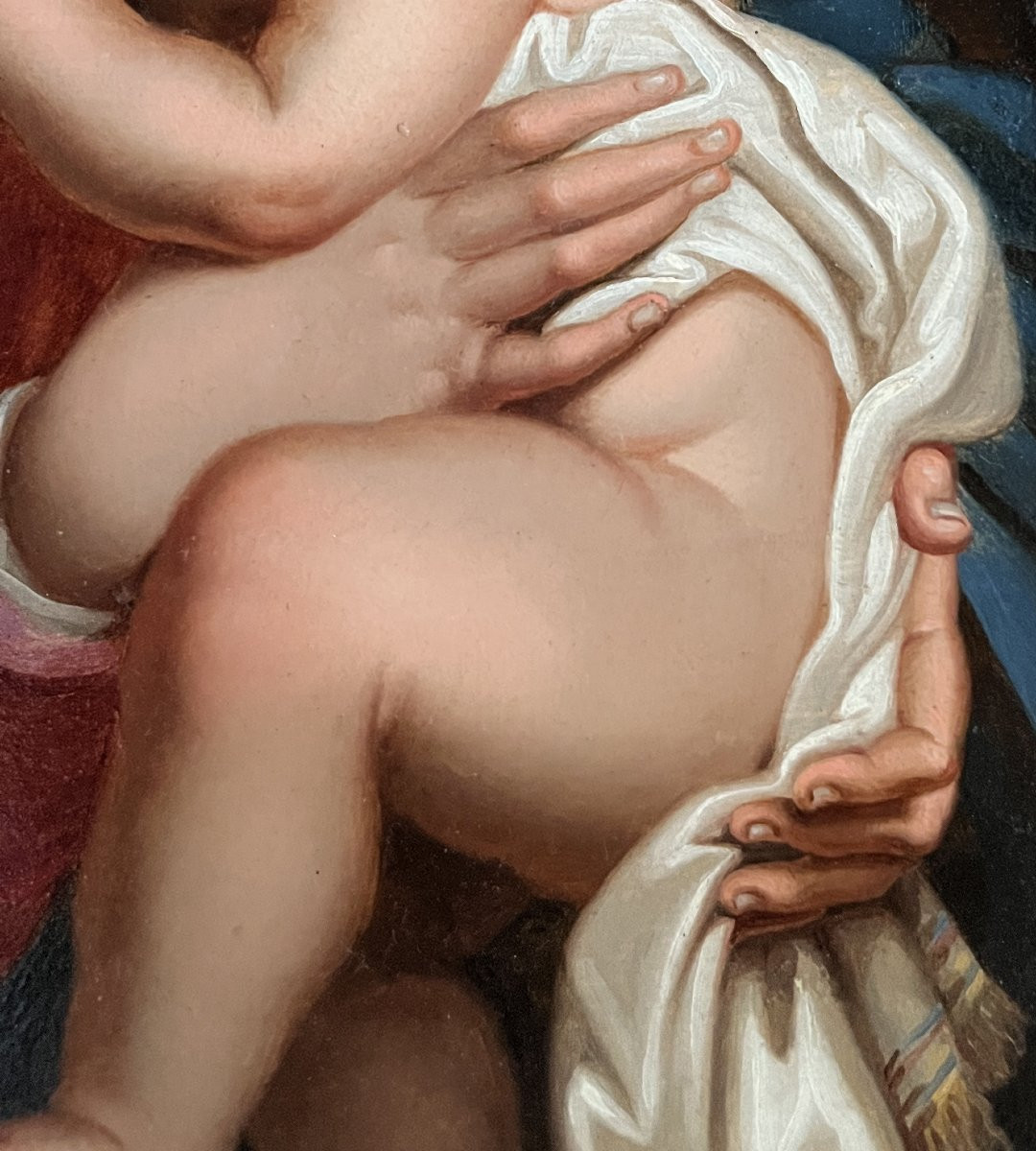 École italienne du début du XIXe siècle (d'après G.B. Sassoferrato), Vierge à l'Enfant-photo-7