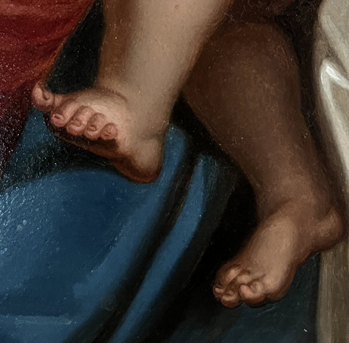 École italienne du début du XIXe siècle (d'après G.B. Sassoferrato), Vierge à l'Enfant-photo-8