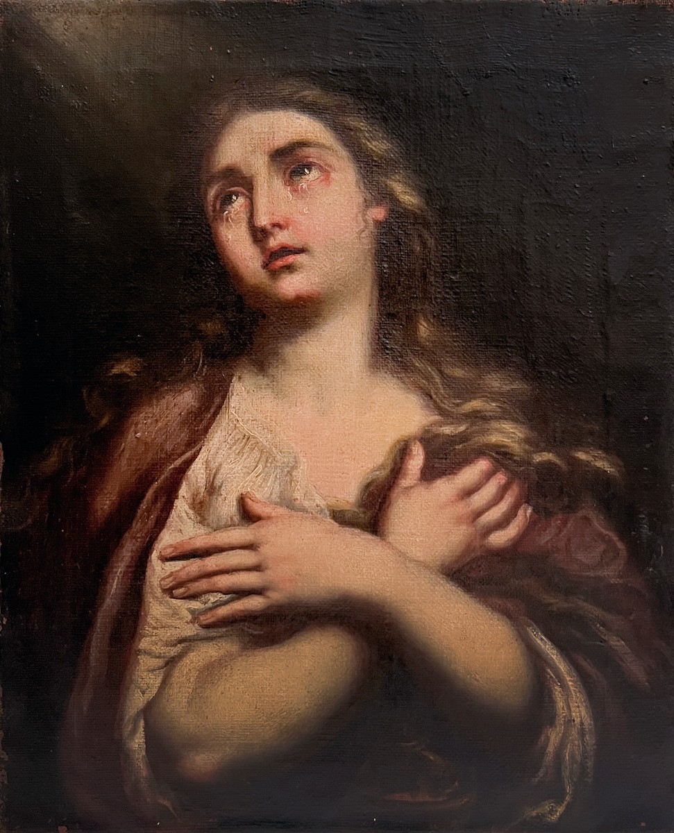 Venetian School, Late 17th Century, Penitent Magdalene-photo-2