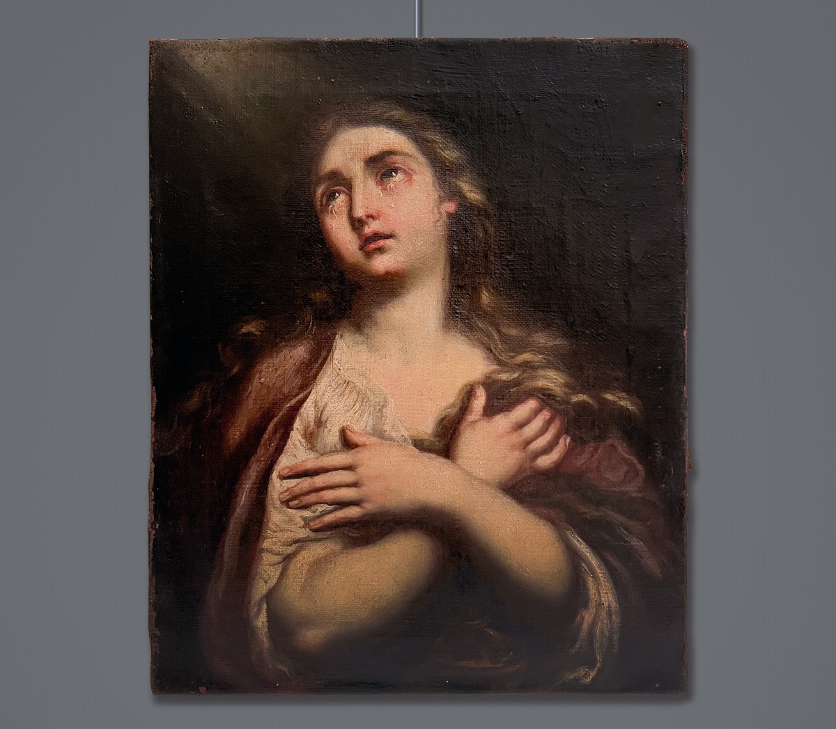 Venetian School, Late 17th Century, Penitent Magdalene