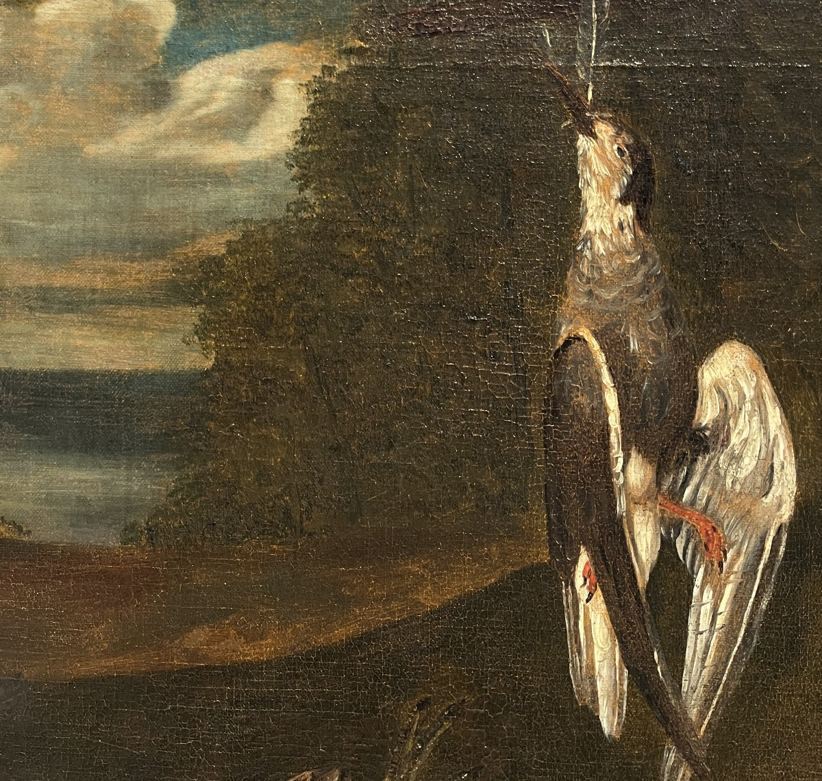Hans Bollongier (Haarlem, Pays-Bas, 1600-1645) Nature morte au gibier-photo-4