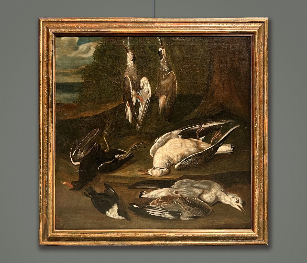 Hans Bollongier (Haarlem, Pays-Bas, 1600-1645) Nature morte au gibier