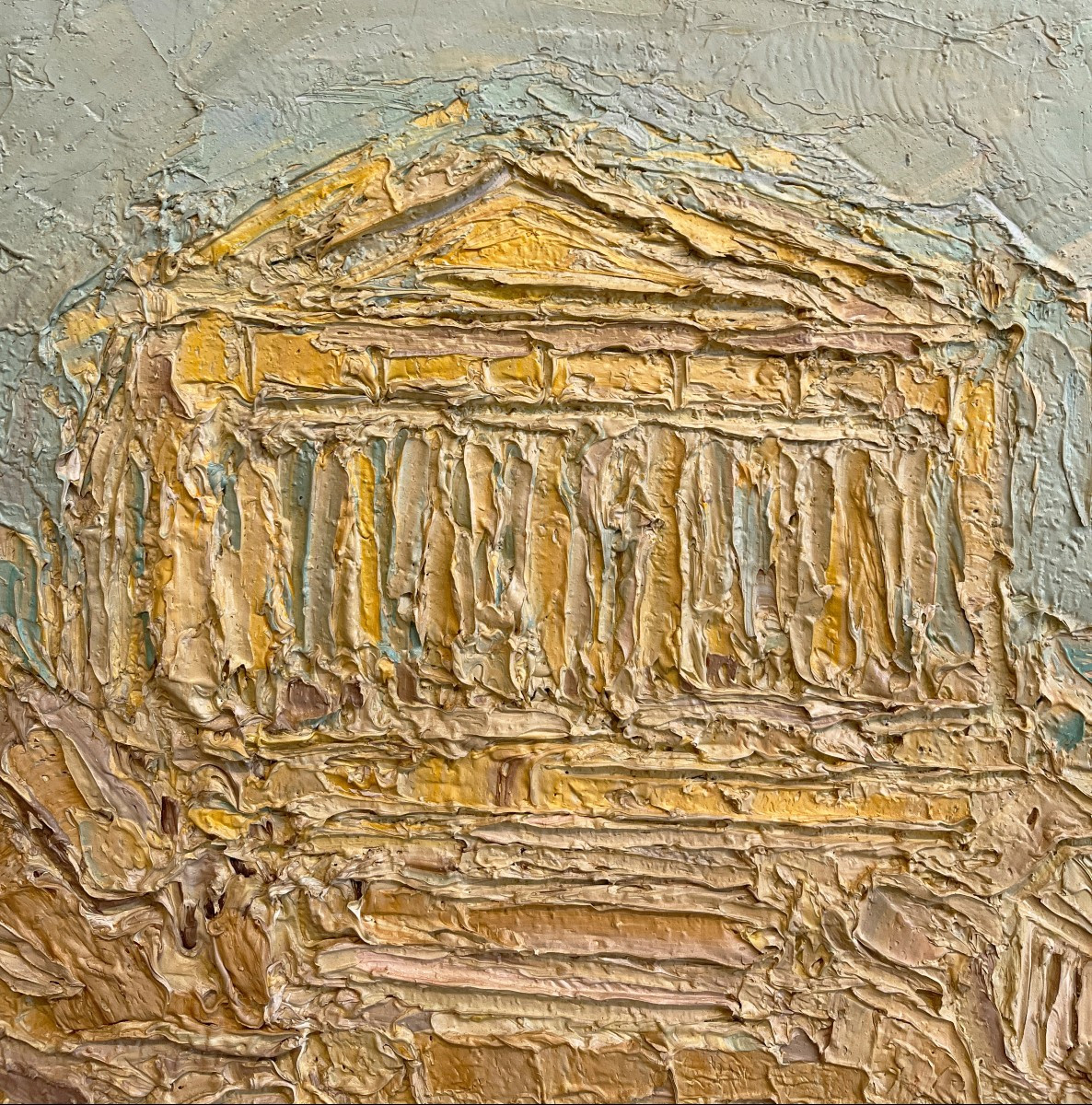 André Cottavoz (Saint-Marcellin, 1922 - Vallauris, France, 2012) L'Acropole, Athènes, 1961-photo-4