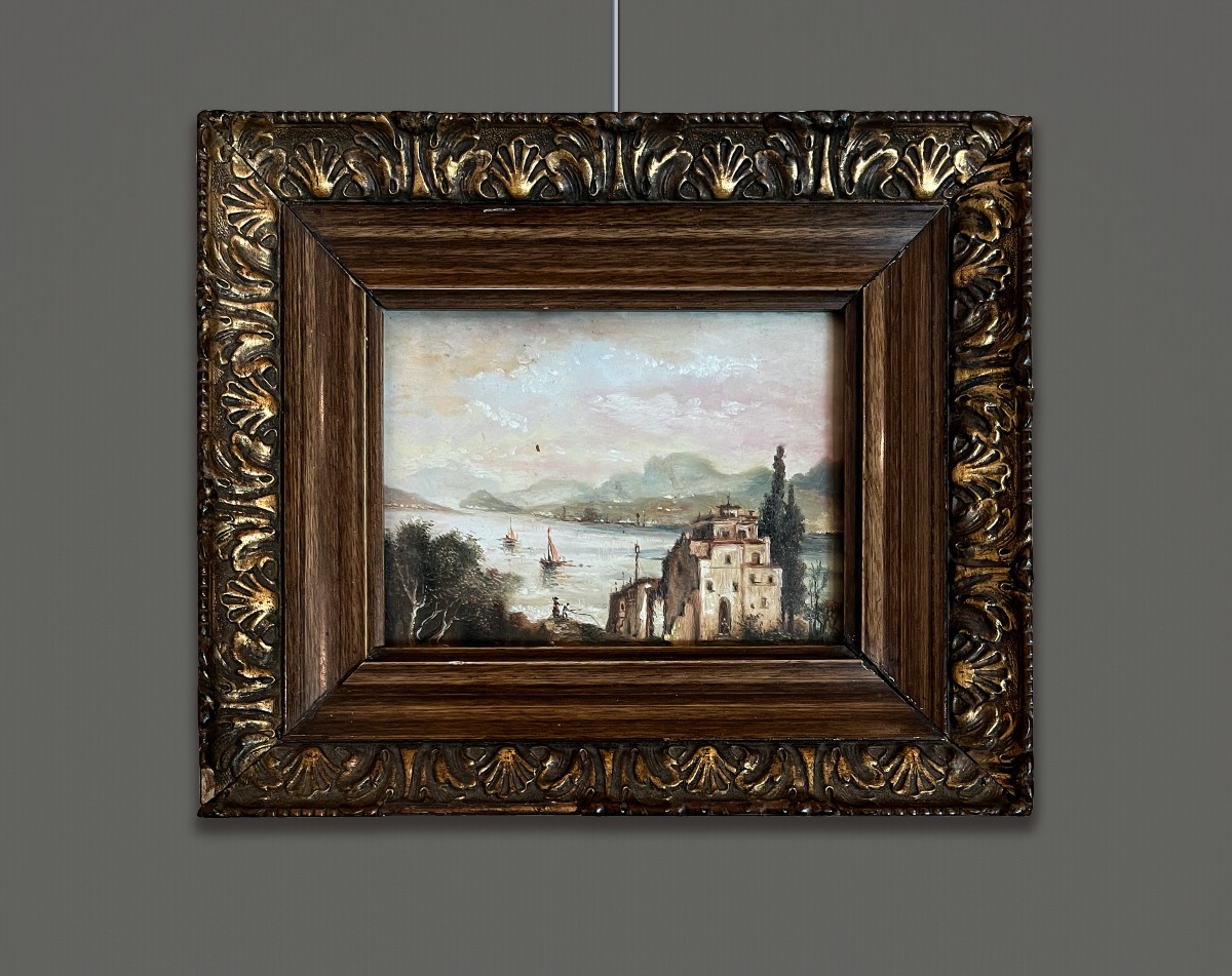  Early 20th Century Lombardy Italian School, Landscape, Pendant-photo-3