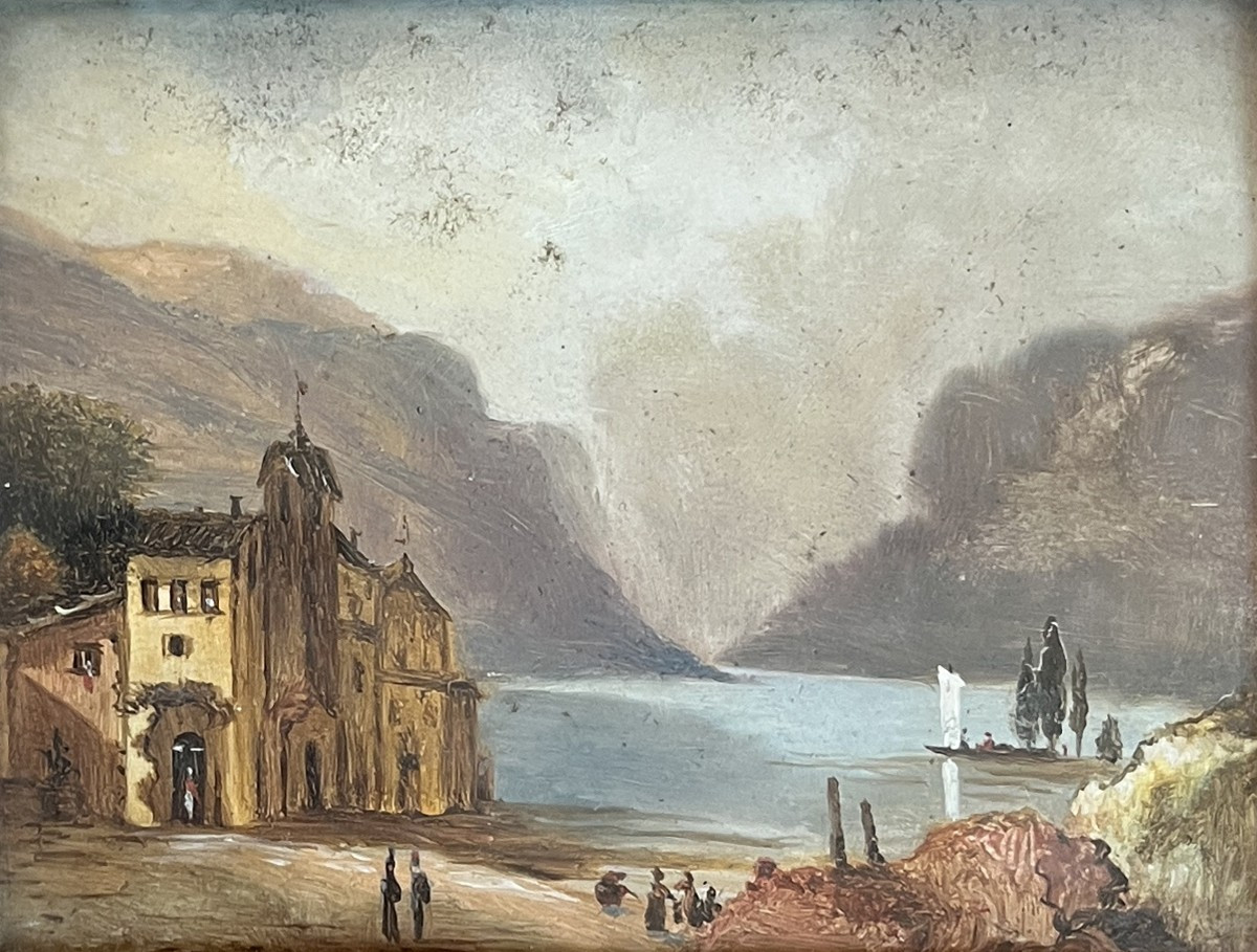  Early 20th Century Lombardy Italian School, Landscape, Pendant-photo-4
