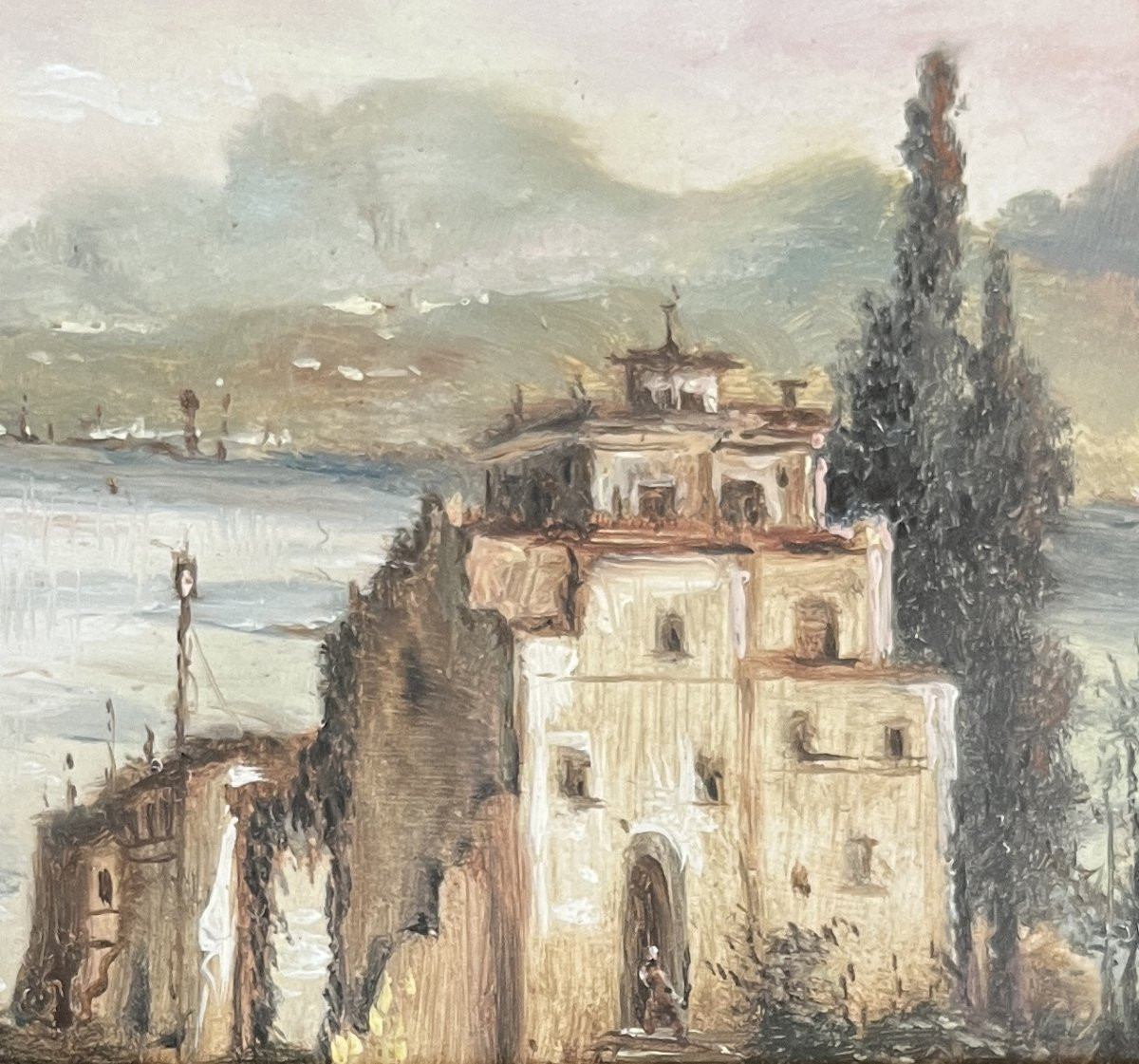  Early 20th Century Lombardy Italian School, Landscape, Pendant-photo-5
