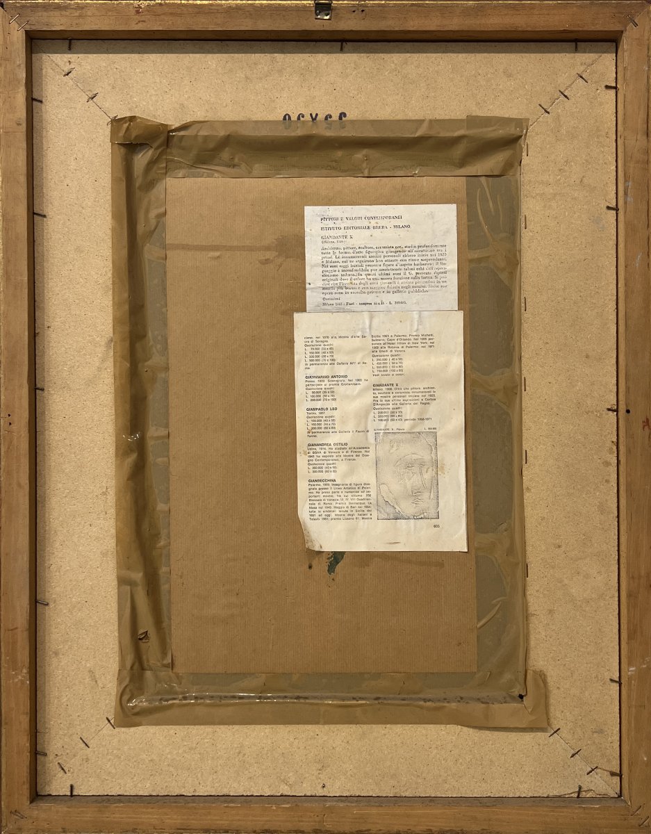 Giandante X (Milan, 1899 - Castelleone, Italie, 1984) Portrait, 1973-photo-2