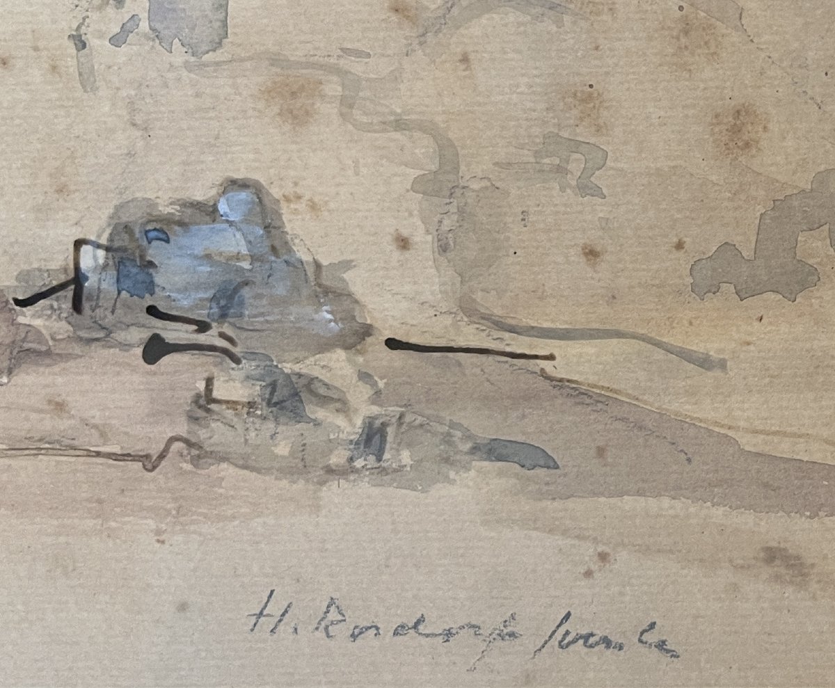 Hermann Rudorf (Allemande, 1862-1935) Périphérie De La Ville De Fiesole, Florence-photo-2