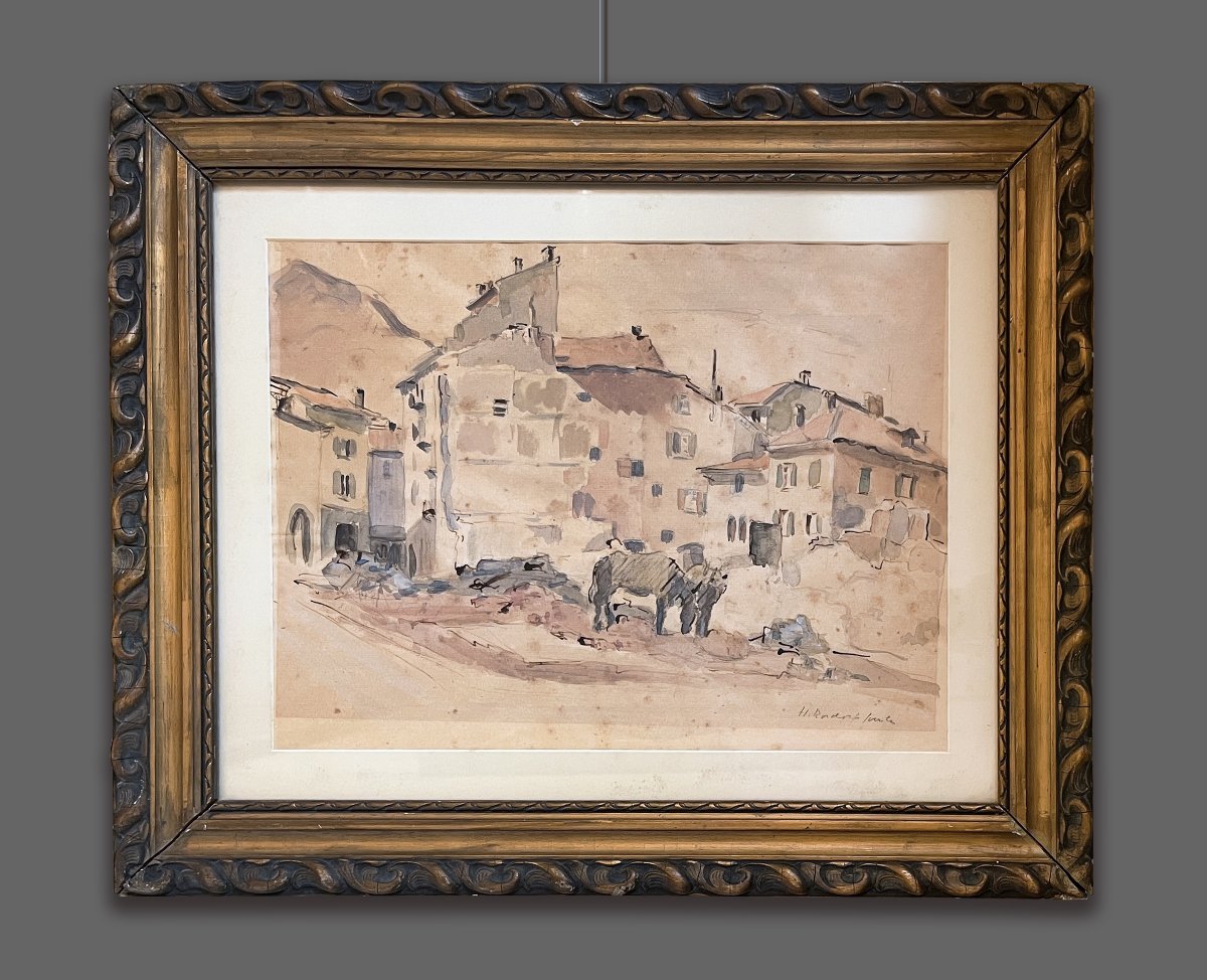 Hermann Rudorf (Allemande, 1862-1935) Périphérie De La Ville De Fiesole, Florence