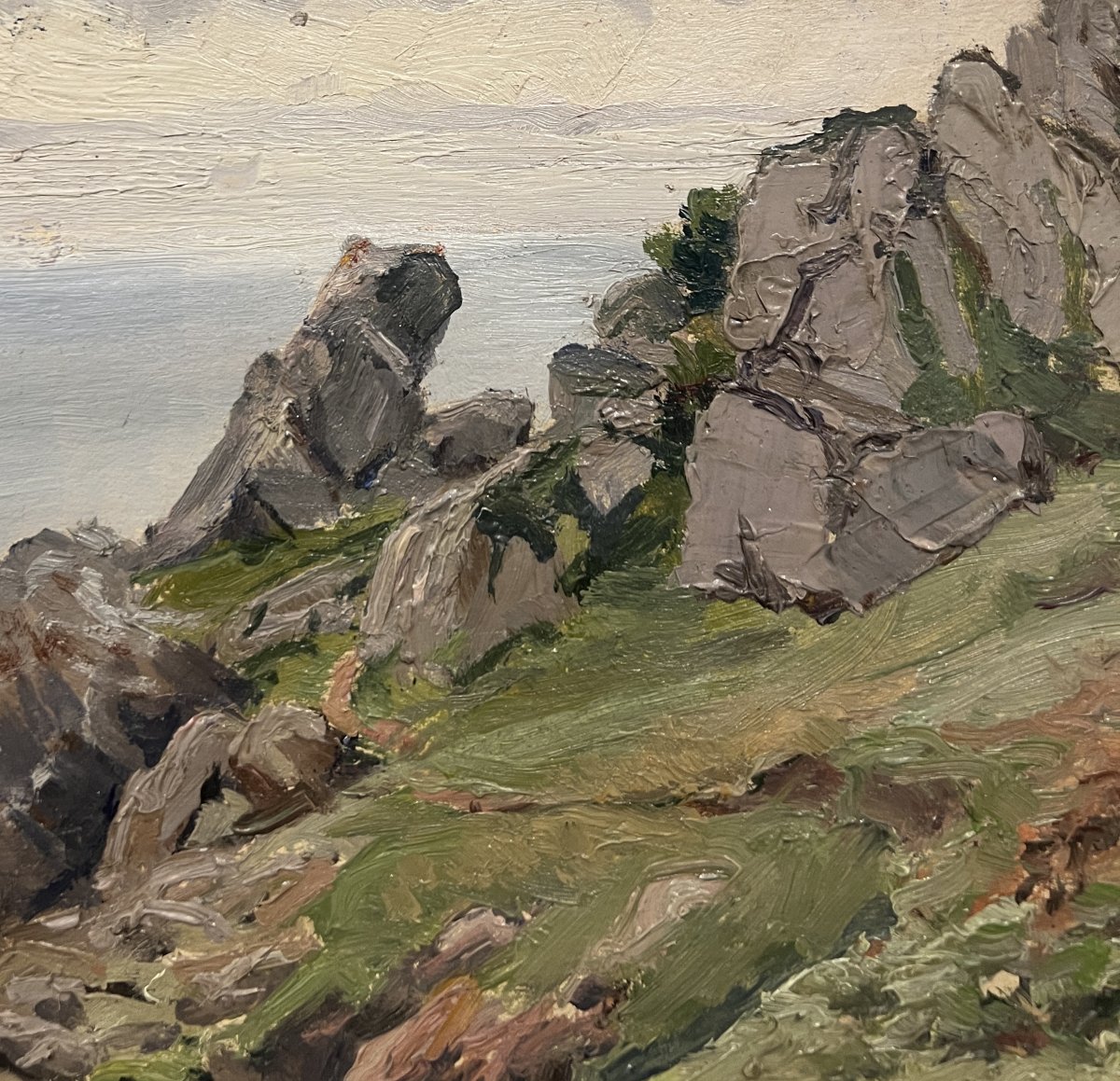 Charles Corcuff (Tour Tanguy, Brest, France, 1872-1953) Port Manech, Bretagne, France-photo-3