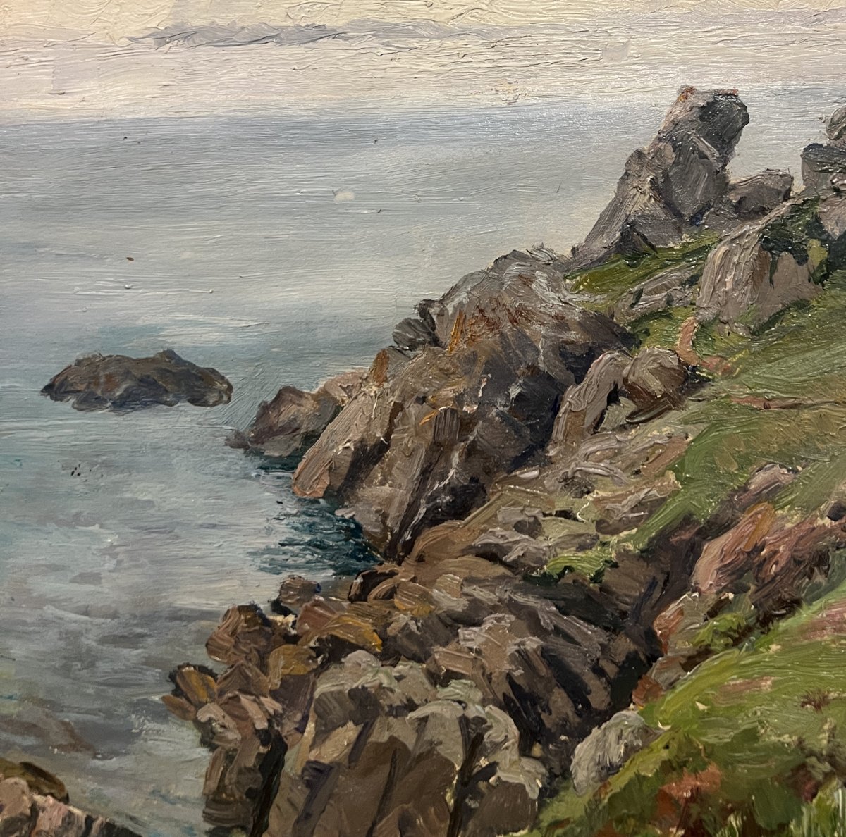 Charles Corcuff (Tour Tanguy, Brest, France, 1872-1953) Port Manech, Bretagne, France-photo-4