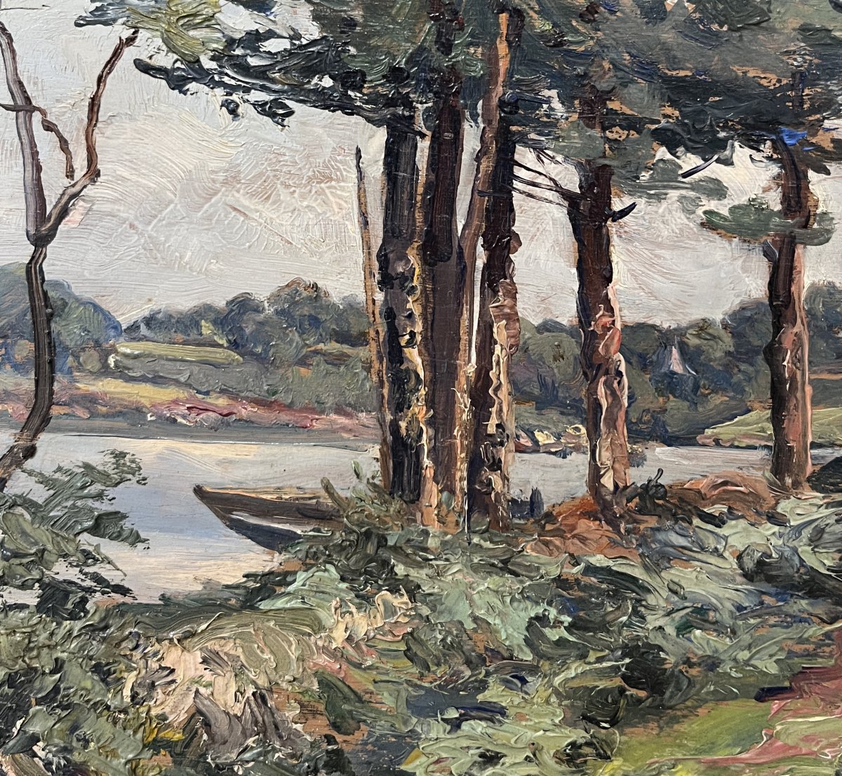Charles Corcuff (Tour Tanguy, Brest, France, 1872-1953) Paysage au bord de l'Aven-photo-4