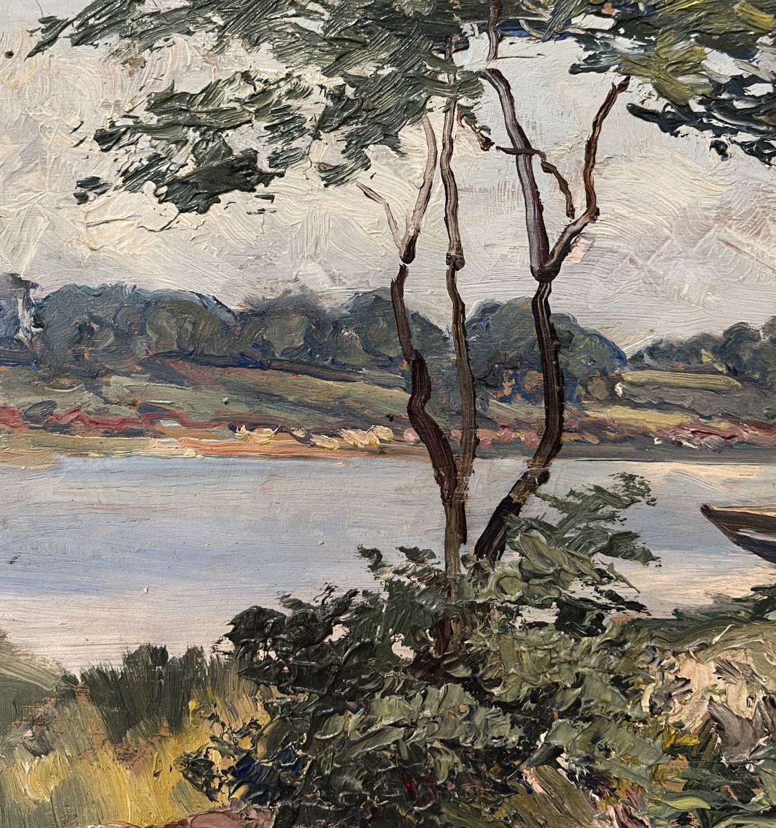 Charles Corcuff (Tour Tanguy, Brest, France, 1872-1953) Paysage au bord de l'Aven-photo-6