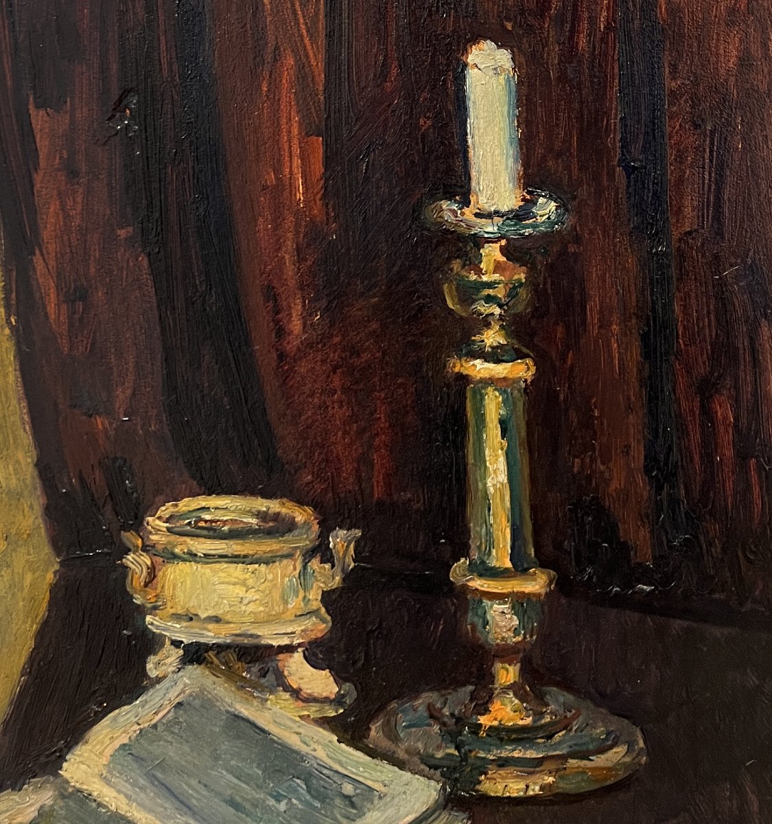Piero Marussig (trieste, Italy, 1879 – Pavia, Italy, 1937) Still Life With Candelabrum, 1926–28-photo-4