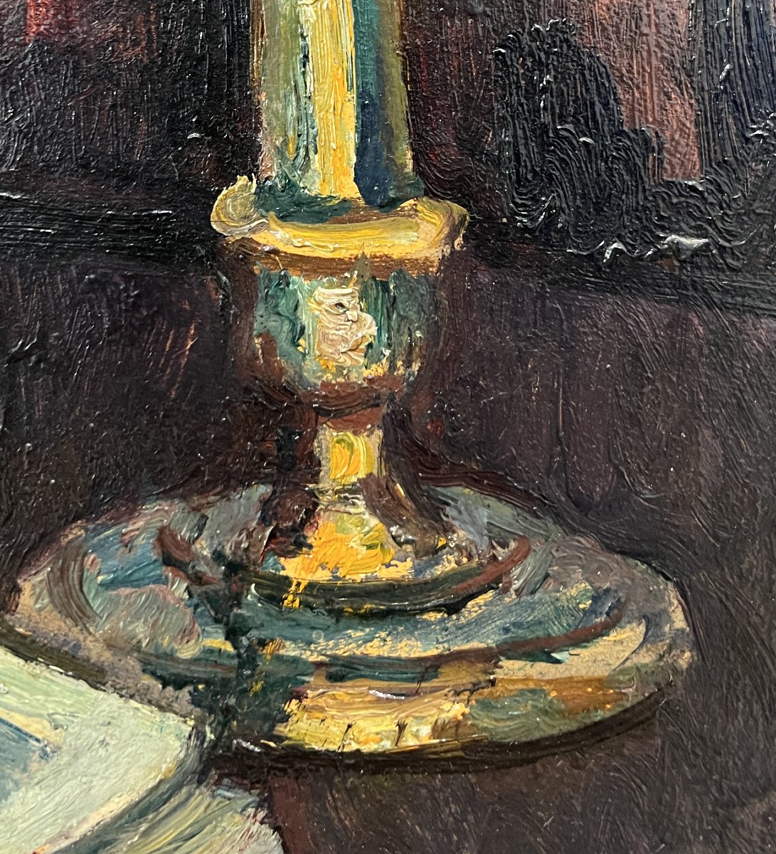 Piero Marussig (trieste, Italy, 1879 – Pavia, Italy, 1937) Still Life With Candelabrum, 1926–28-photo-2