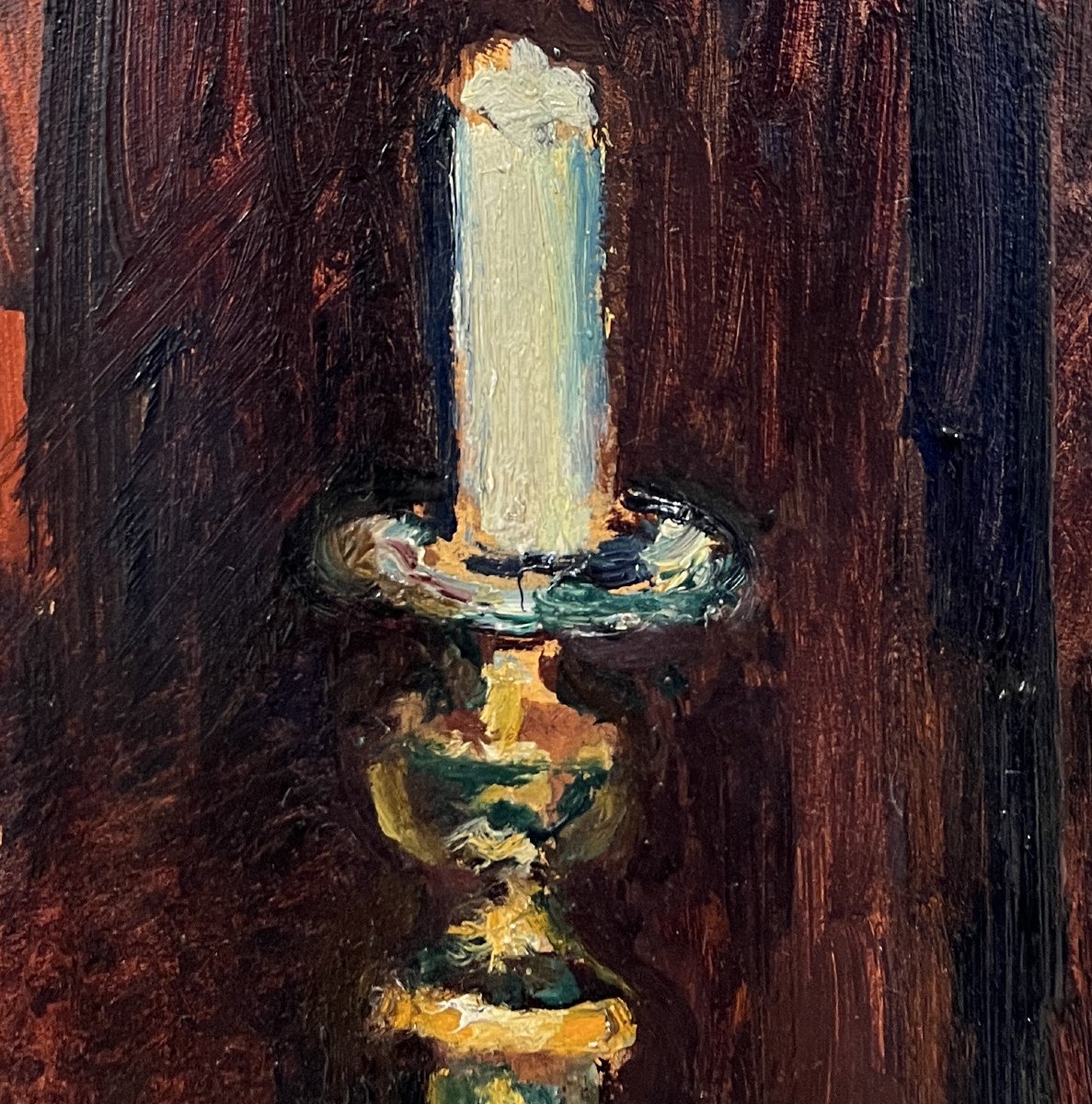 Piero Marussig (trieste, Italy, 1879 – Pavia, Italy, 1937) Still Life With Candelabrum, 1926–28-photo-3