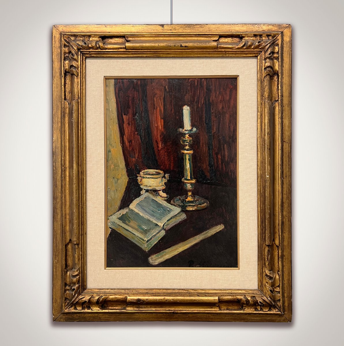 Piero Marussig (trieste, Italy, 1879 – Pavia, Italy, 1937) Still Life With Candelabrum, 1926–28-photo-6
