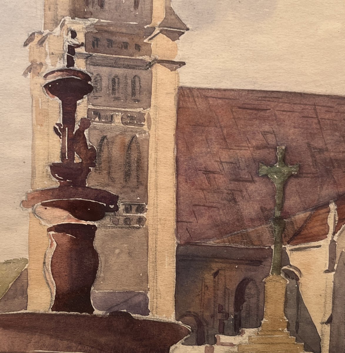 Daniel Duchemin (Maine-et-Loire, 1866 - Paris, 1930) Saint Jean Baptiste de Saint Jean du Doigt-photo-4