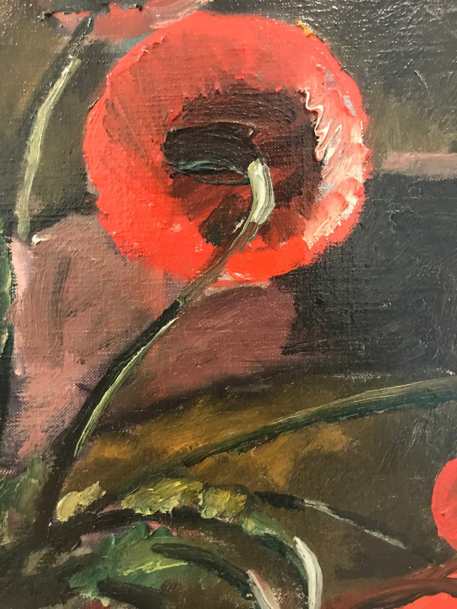 Maurice Asselin (1882-1947) Poppies, 1919-photo-3