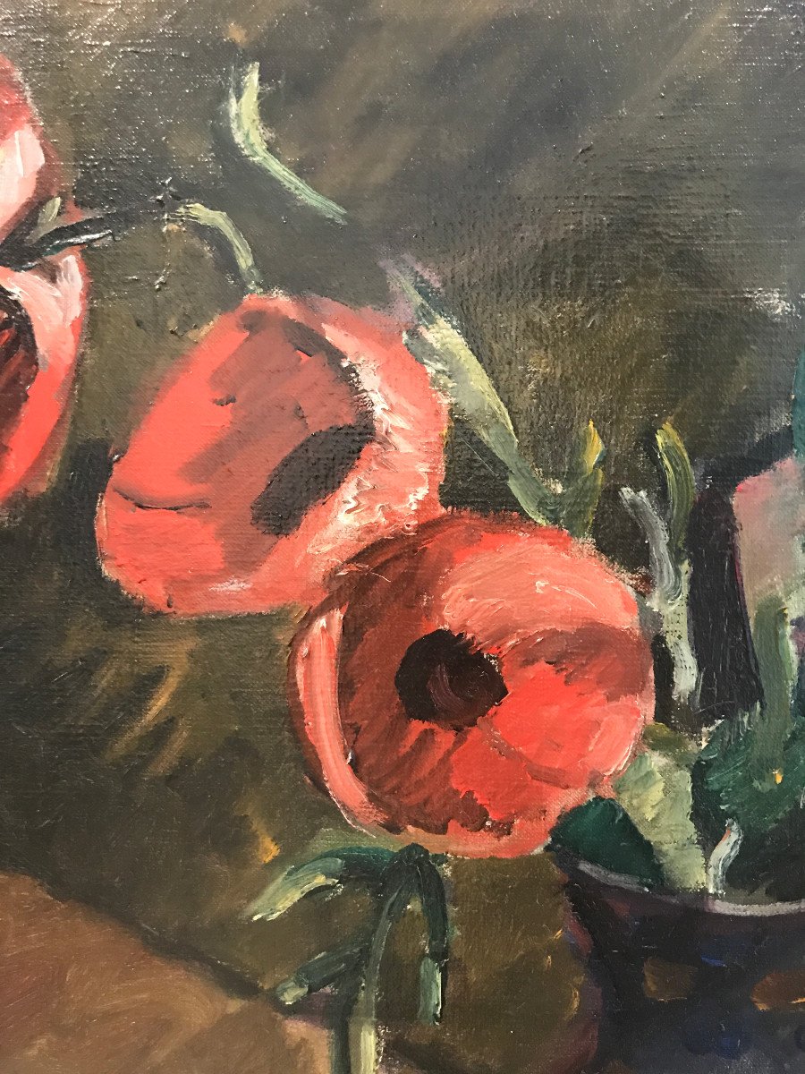 Maurice Asselin (1882-1947) Poppies, 1919-photo-4