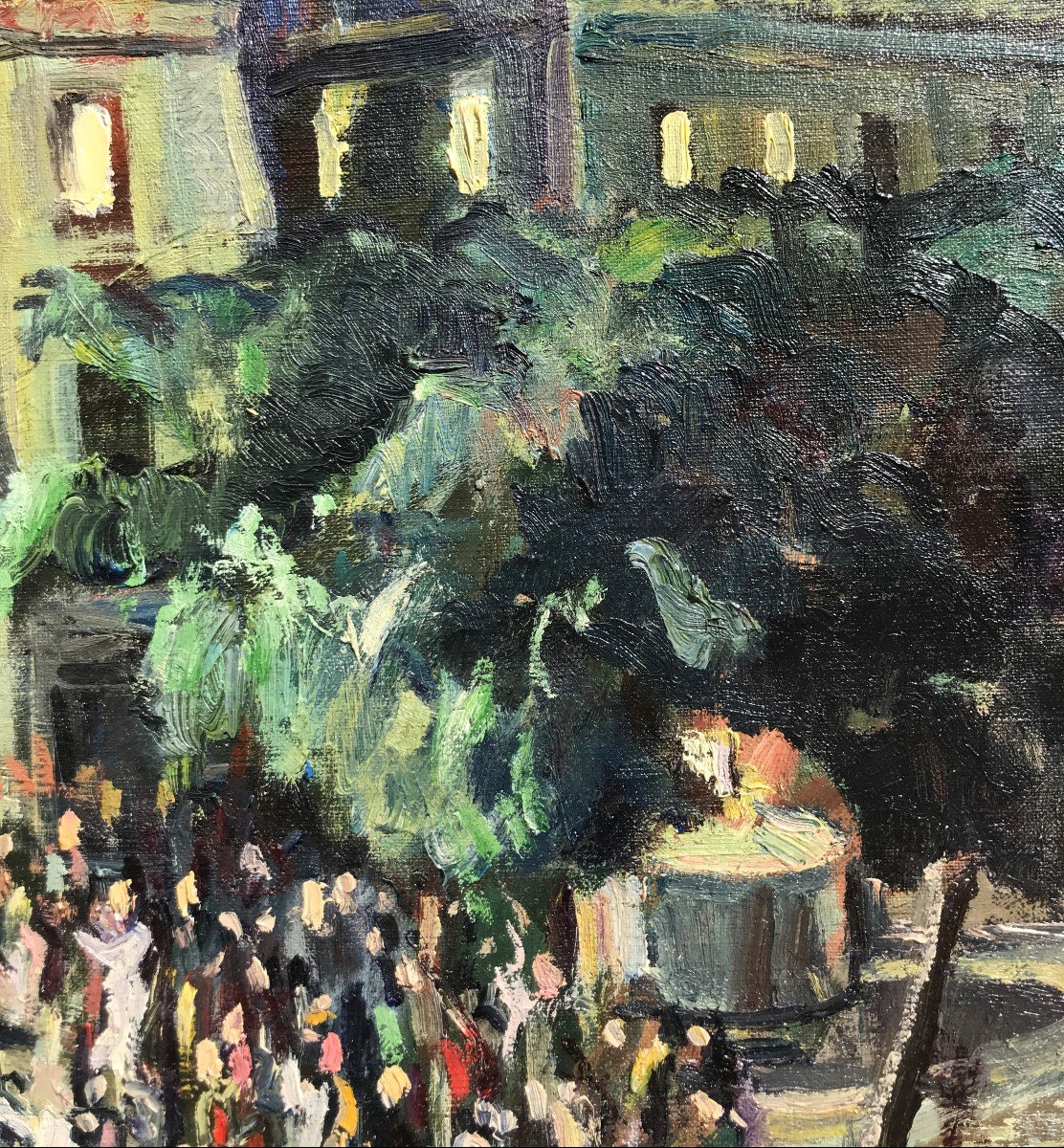 Gustave Francois Beaudelet (1893-1968) Montmartre En Fête, 1947-photo-6