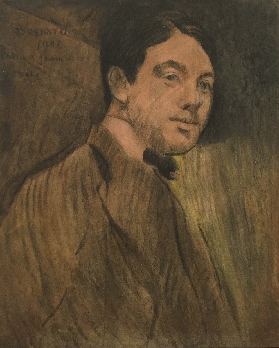 Paul Albert Besnard (1849-1934) Portrait Of Young, 1908-photo-2