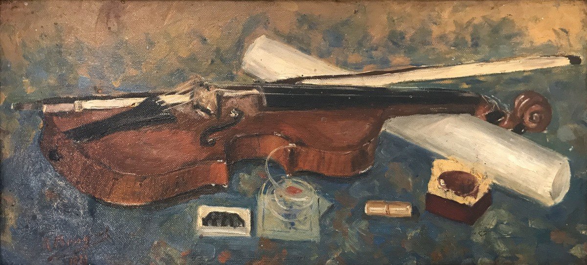  Raymonde Bouquet-Gallien (1909- ?) Le Violin, Paris, 1931-photo-2