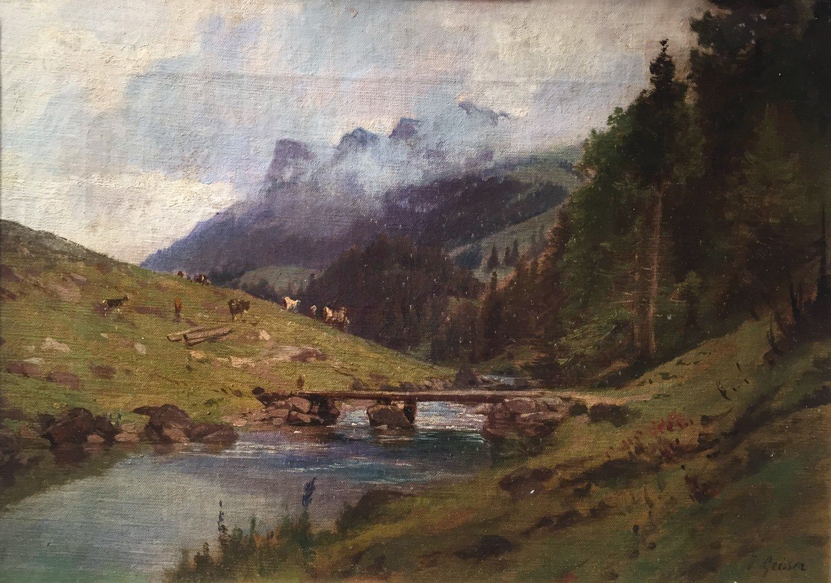 Johann Joseph Geisser (1824-1894) Swiss Landscape-photo-2