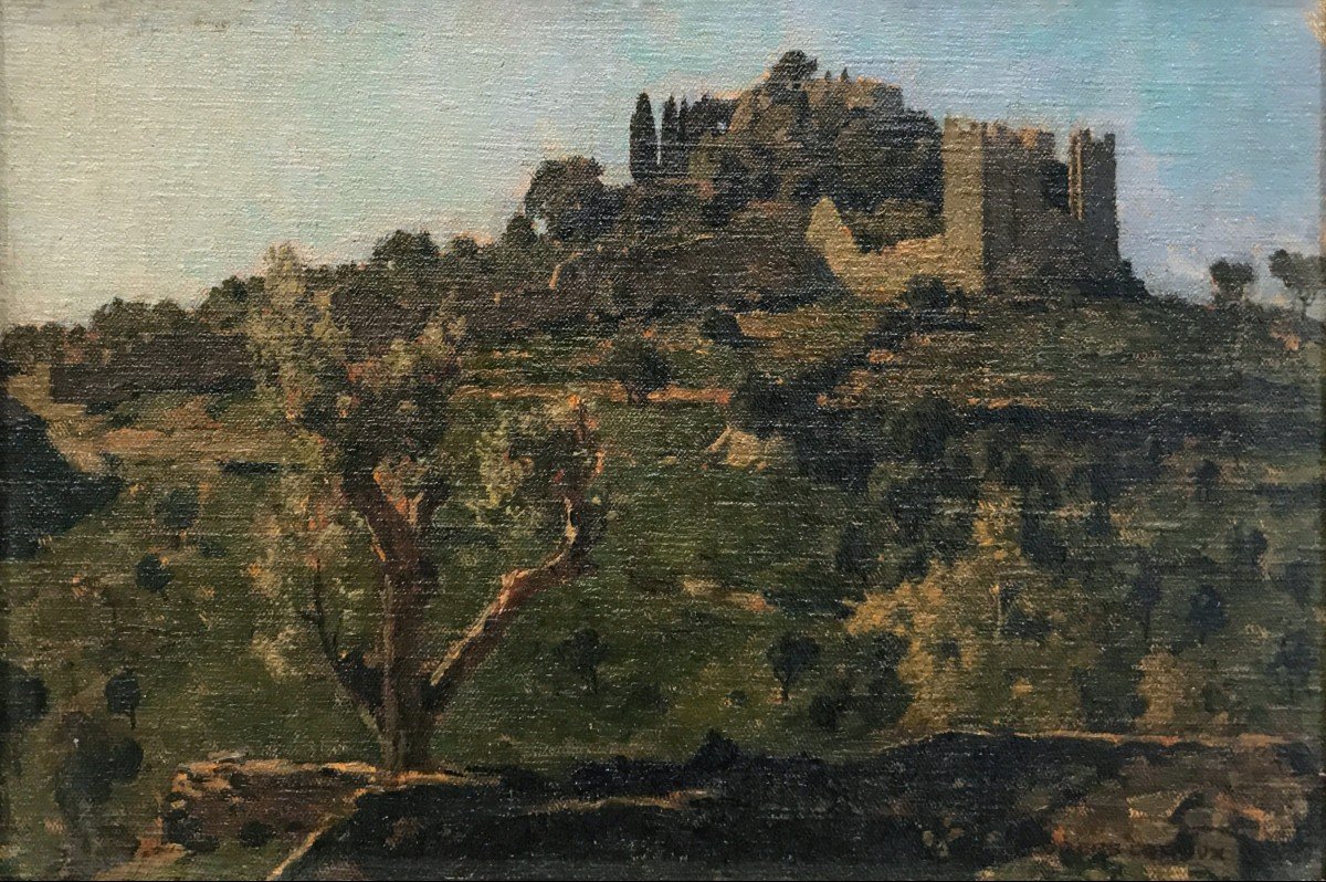 Georges Paul Leroux (1877-1957) Paysage Avec Ruines Du Château-photo-2