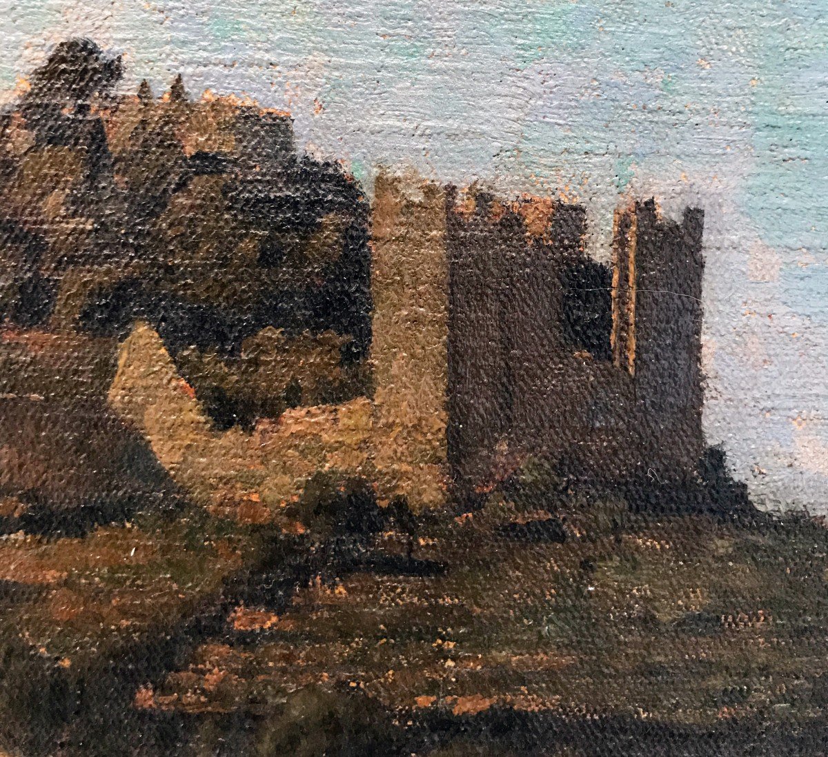 Georges Paul Leroux (1877-1957) Paysage Avec Ruines Du Château-photo-1