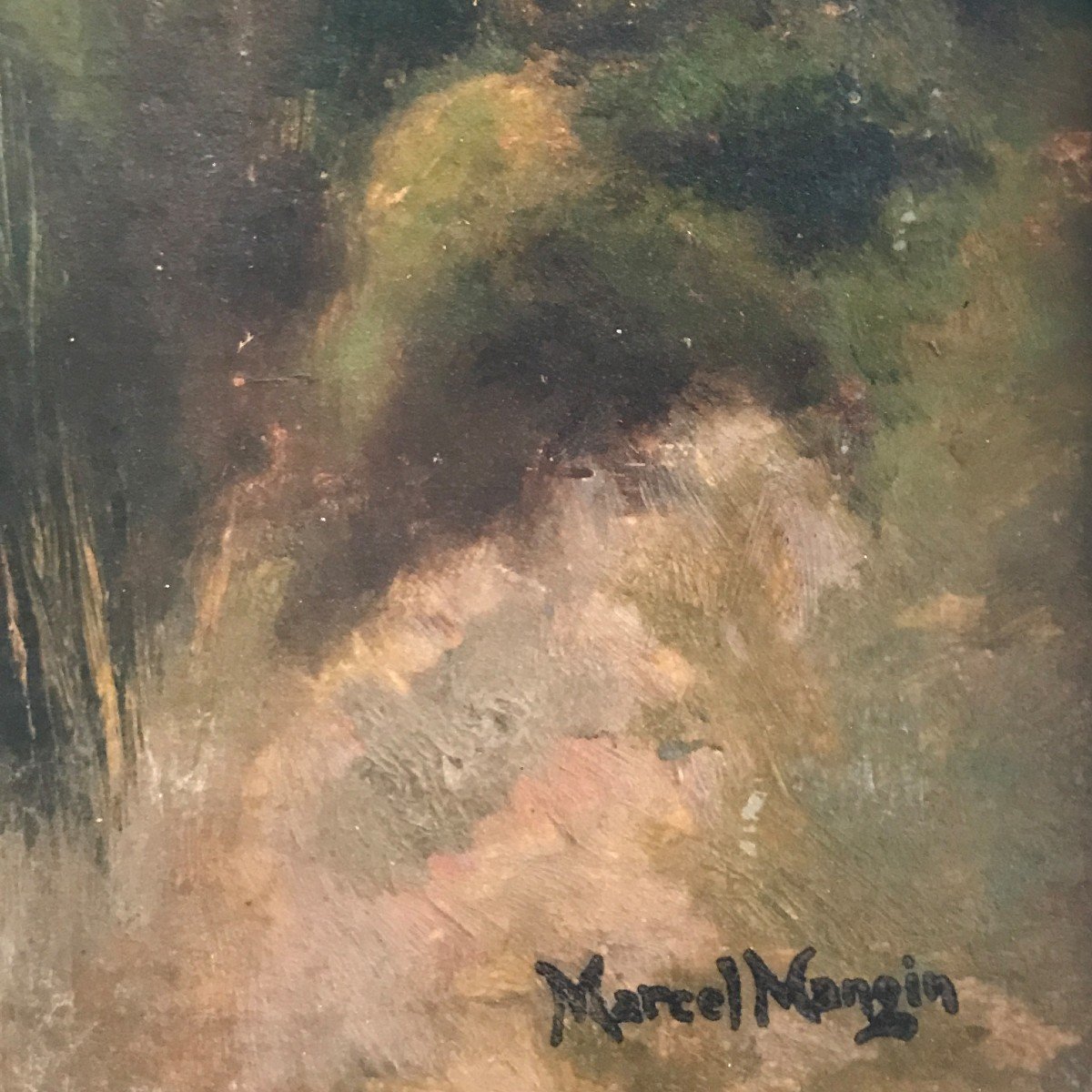 Marcel Mangin (1852-1915) Paysage Rocheux-photo-2