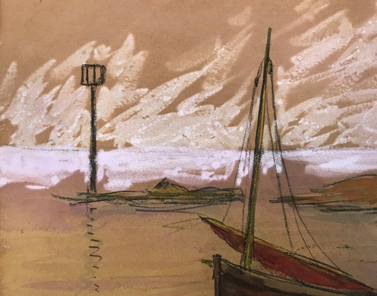 André Wilder (1871-1965) Harbour Landscape 1901-photo-2