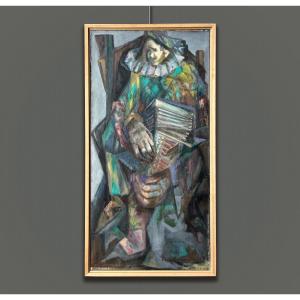Christian Caillard (Clichy, France, 1899 - Paris, 1985) Arlequin,  1958 (?) Paris