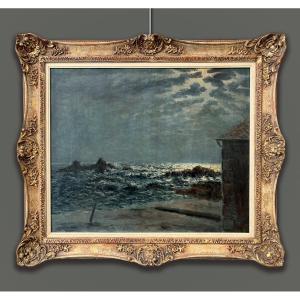 Vincent Ambrosini (1905-1982) Nocturne By The Sea
