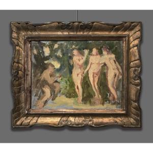 Medard Verburgh (1886-1957) The Judgement (esquisse)