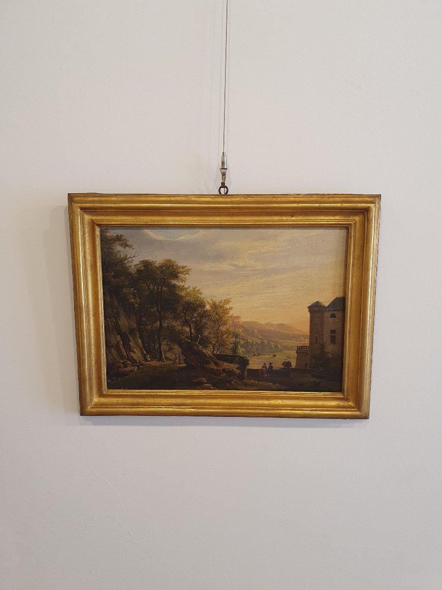 Ecole Italienne Ou Française Du XVIIIème - Paysage-photo-2