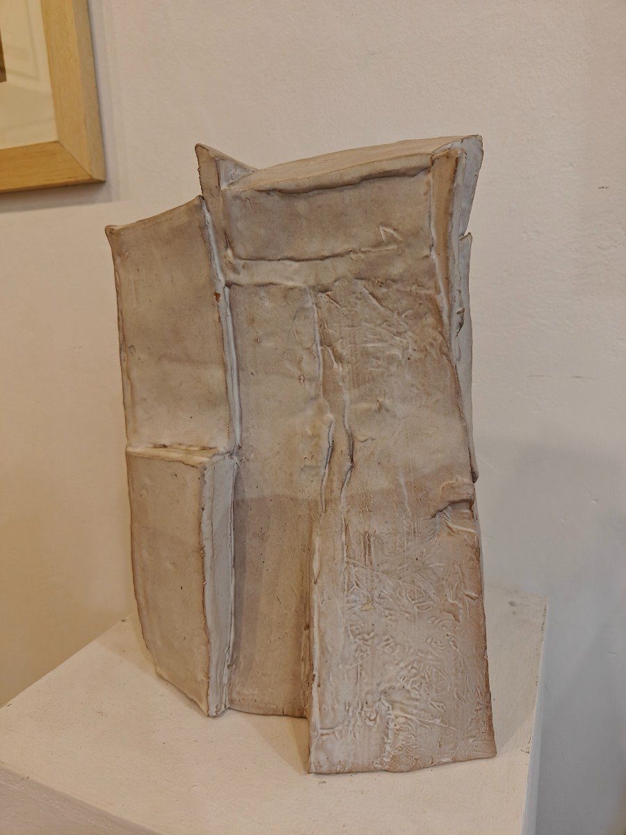Sculpture Abstraite En Terre Cuite - 1960 -photo-1