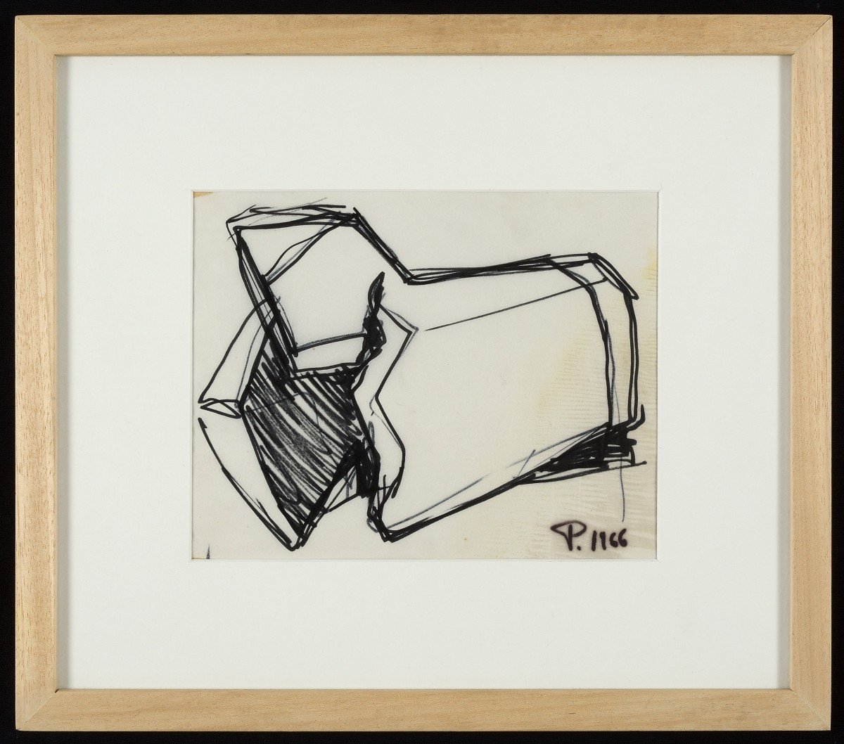 Pierluca Degli Innocenti (1926-1968) Ink On Paper-photo-2