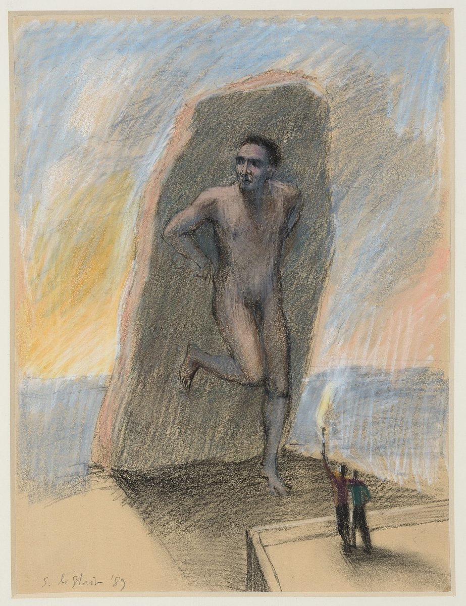 Stefano Di Stasio (1948) - Pastels sur papier  - signé et daté
