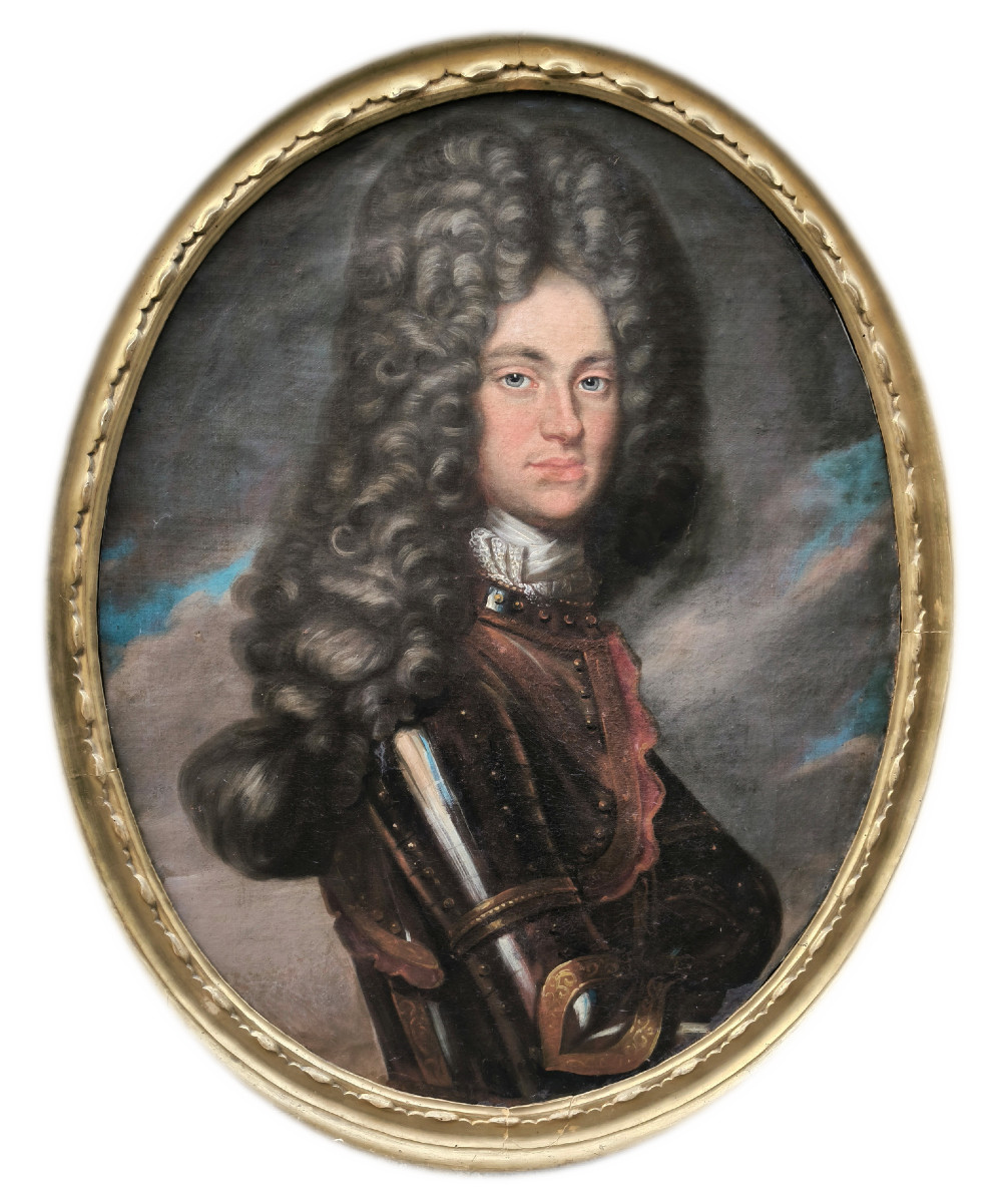 Peintre du début du XVIIIᵉ siècle "Portrait d’un jeune noble en armure"