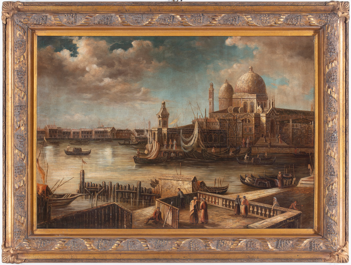 The Grand Canal And The Curch Of The Salute