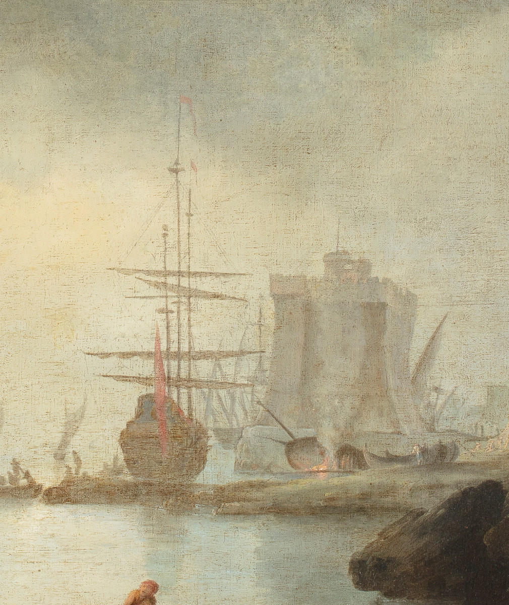 Seascape With Gallions And Fortress-photo-4