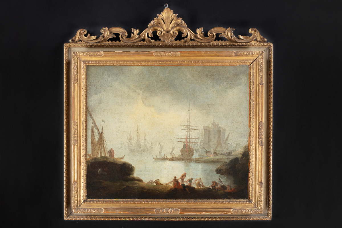 Seascape With Gallions And Fortress
