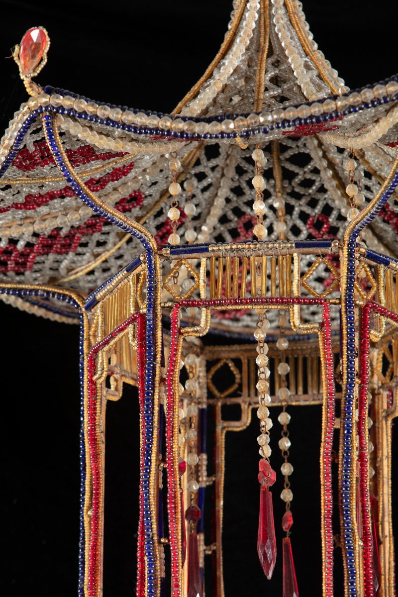 Pagoda Shaped Chandelier, French Manufacture End Of The XIXth, Beginning Of The XXth Century-photo-4