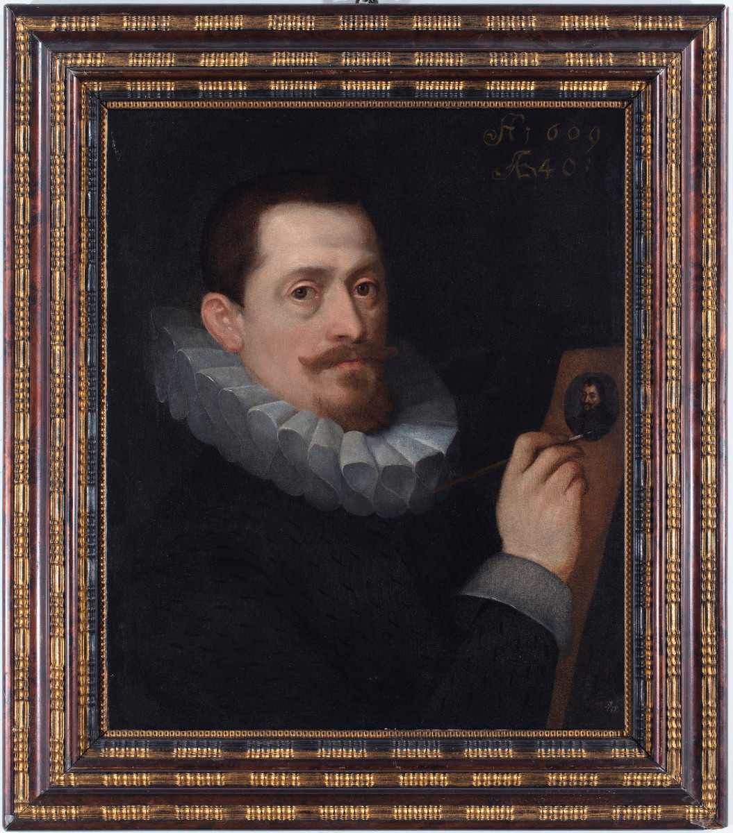 Portrait du peintre Frans Pourbus le Jeune, école du nord du XVII siècle