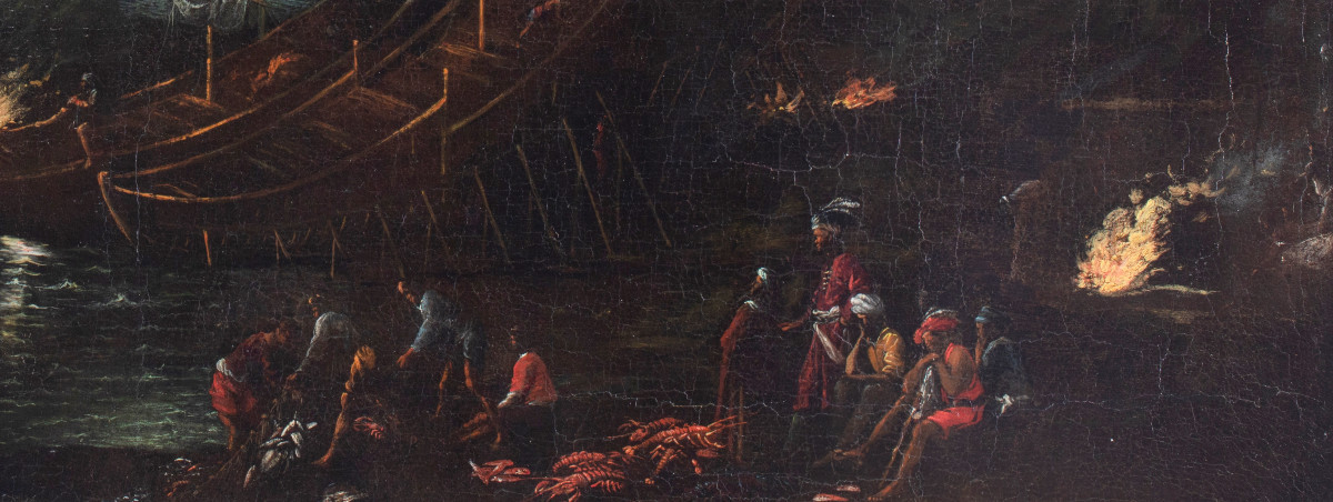 "the Lobster Fishing", Agostino Tassi (1580 - 1644)-photo-3